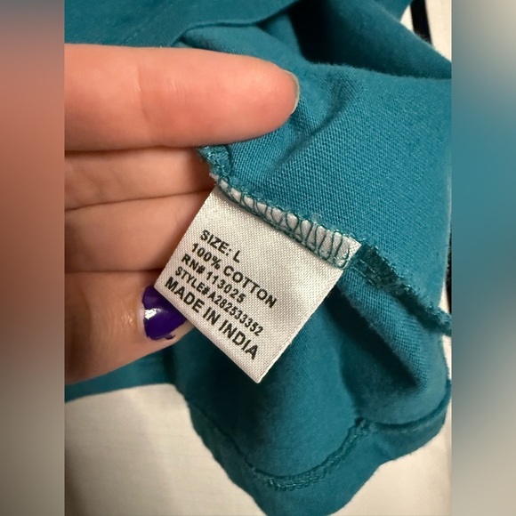 Love & Lazy Days Teal Blue Yellowstone Park Graphic Cropped TShirt - Picture 6 of 8